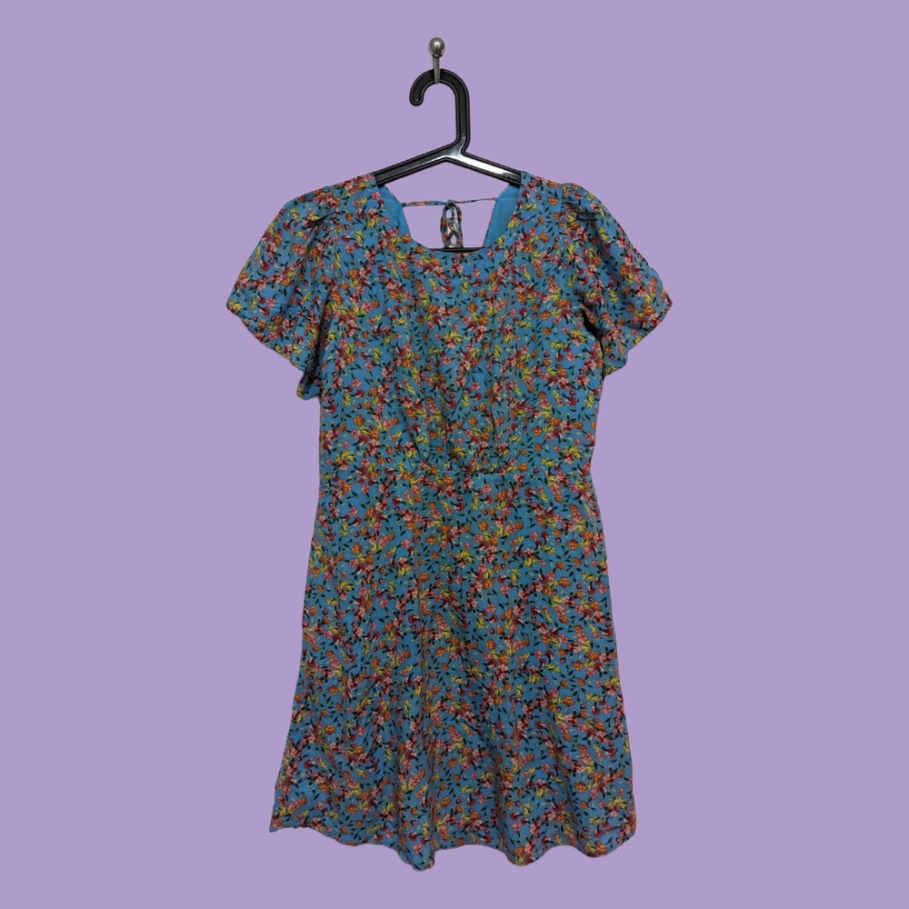 LOFT Summer Floral Dress WITH POCKETS, Size 4P